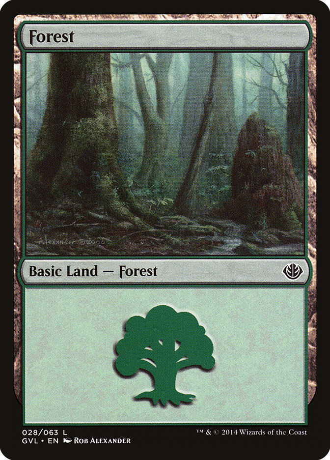 Forest (28) (Garruk vs. Liliana) [Duel Decks Anthology] | RetroPlay Games