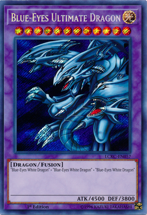 Blue-Eyes Ultimate Dragon [LCKC-EN057] Secret Rare | RetroPlay Games