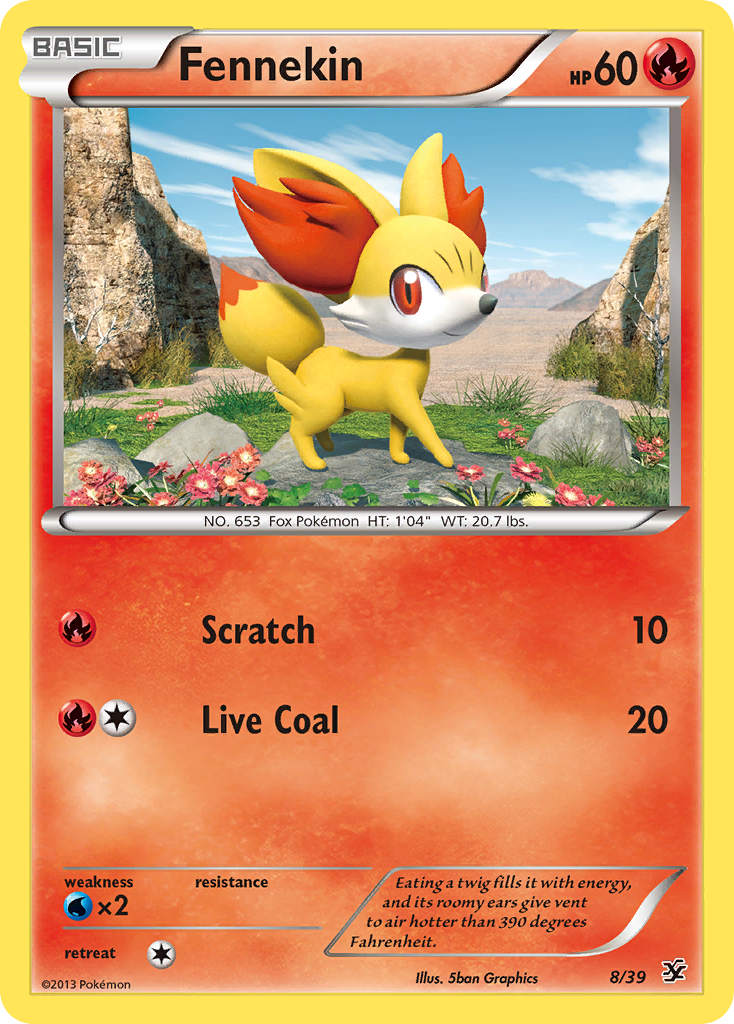 Fennekin (8/39) [XY: Kalos Starter Set] | RetroPlay Games