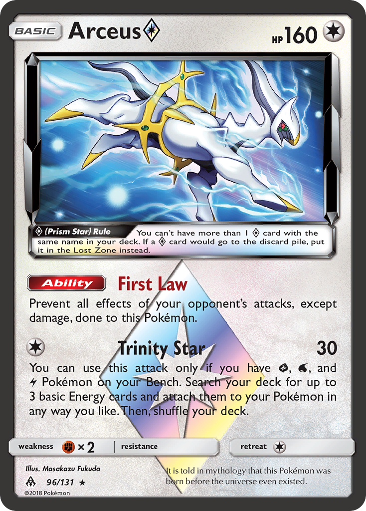 Arceus (96/131) (Prism Star) [Sun & Moon: Forbidden Light] | RetroPlay Games