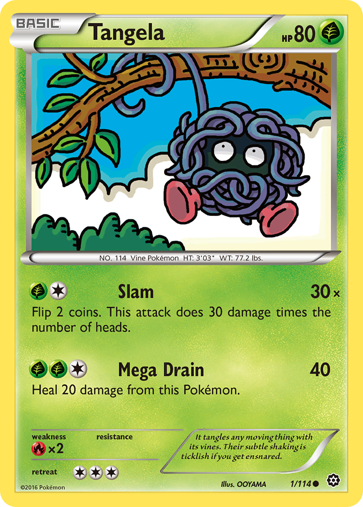 Tangela (1/114) [XY: Steam Siege] | RetroPlay Games