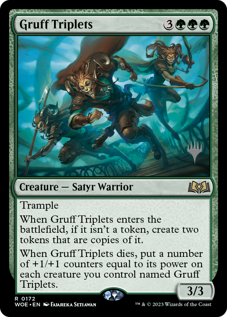 Gruff Triplets (Promo Pack) [Wilds of Eldraine Promos] | RetroPlay Games