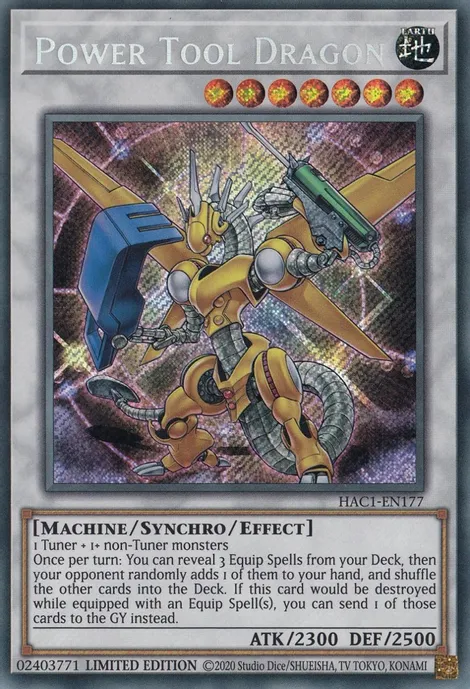 Power Tool Dragon [HAC1-EN177] Secret Rare | RetroPlay Games