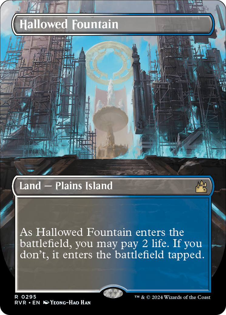 Hallowed Fountain (Borderless) [Ravnica Remastered] | RetroPlay Games