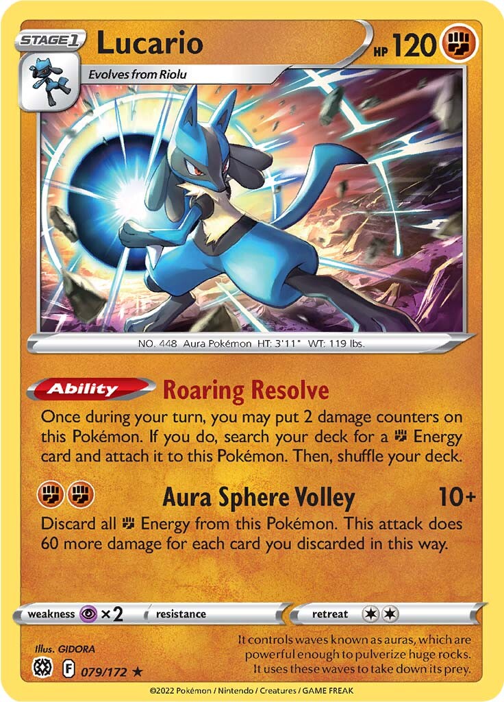 Lucario (079/172) (Theme Deck Exclusive) [Sword & Shield: Brilliant Stars] | RetroPlay Games