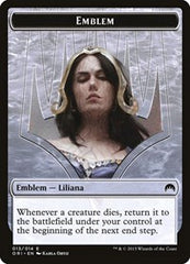 Liliana, Defiant Necromancer Emblem [Magic Origins Tokens] | RetroPlay Games