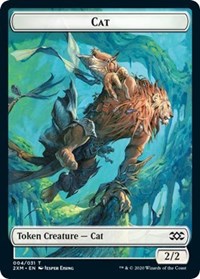 Cat // Copy Double-sided Token [Double Masters Tokens] | RetroPlay Games