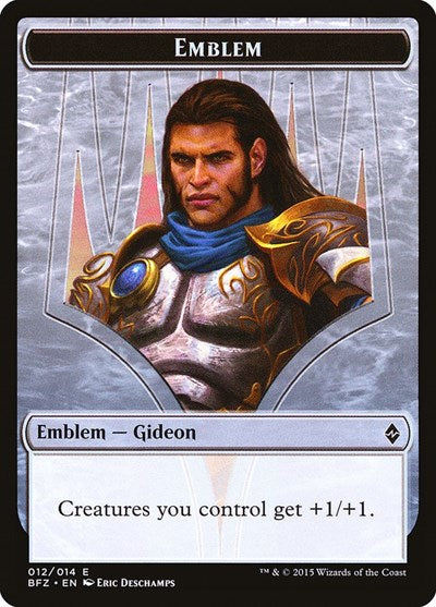 Gideon, Ally of Zendikar Emblem [Battle for Zendikar Tokens] | RetroPlay Games