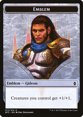 Gideon, Ally of Zendikar Emblem [Battle for Zendikar Tokens] | RetroPlay Games