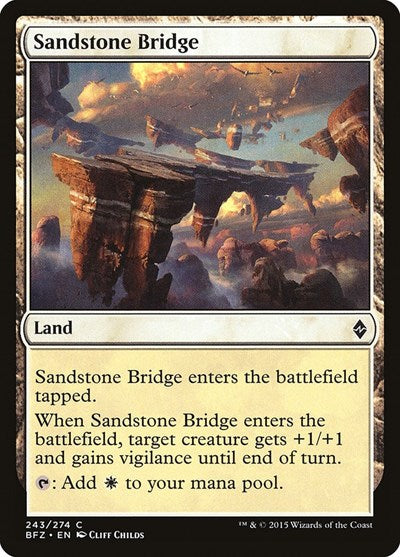 Sandstone Bridge [Battle for Zendikar] | RetroPlay Games