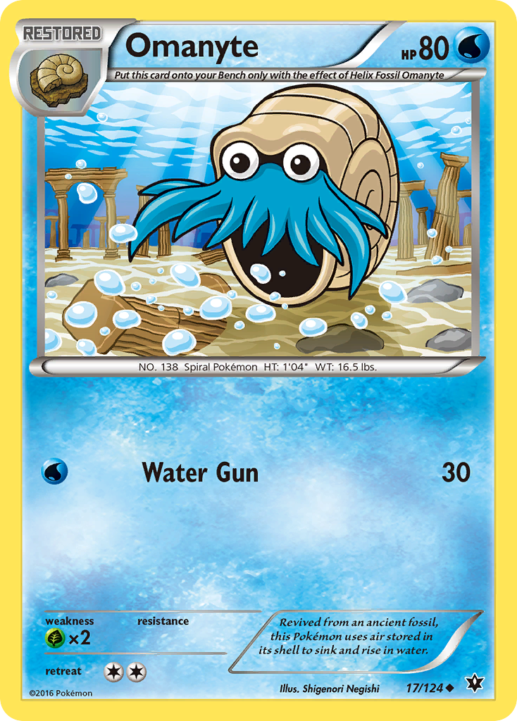 Omanyte (17/124) [XY: Fates Collide] | RetroPlay Games