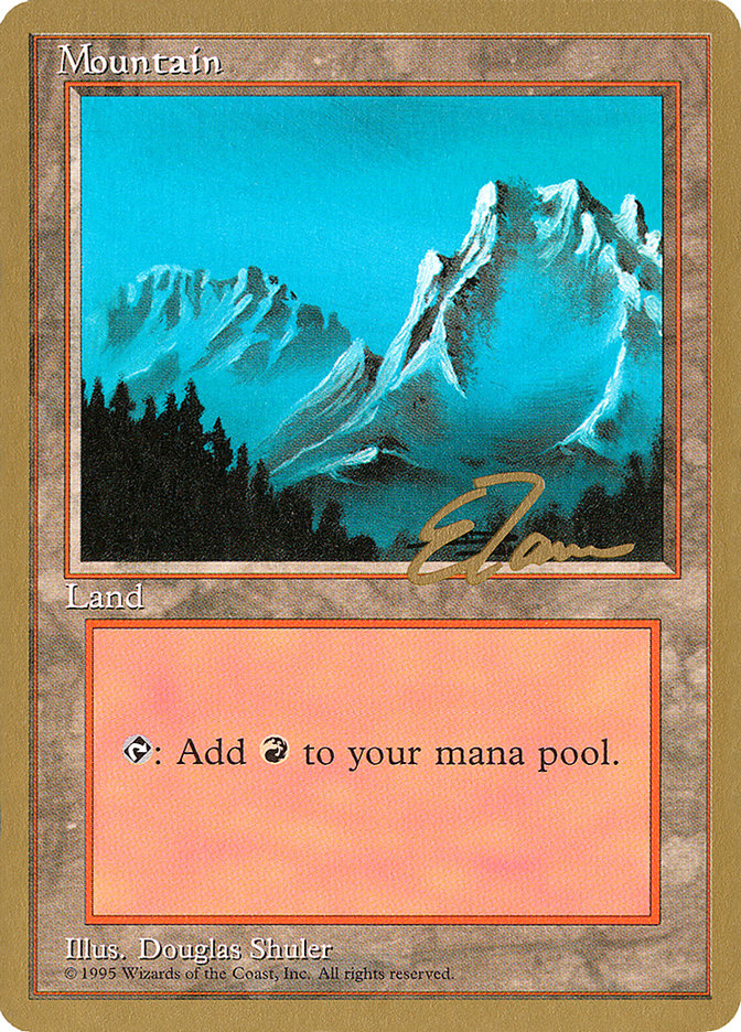 Mountain (et374) (Eric Tam) [Pro Tour Collector Set] | RetroPlay Games