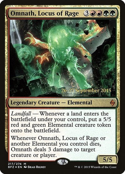 Omnath, Locus of Rage [Battle for Zendikar Promos] | RetroPlay Games