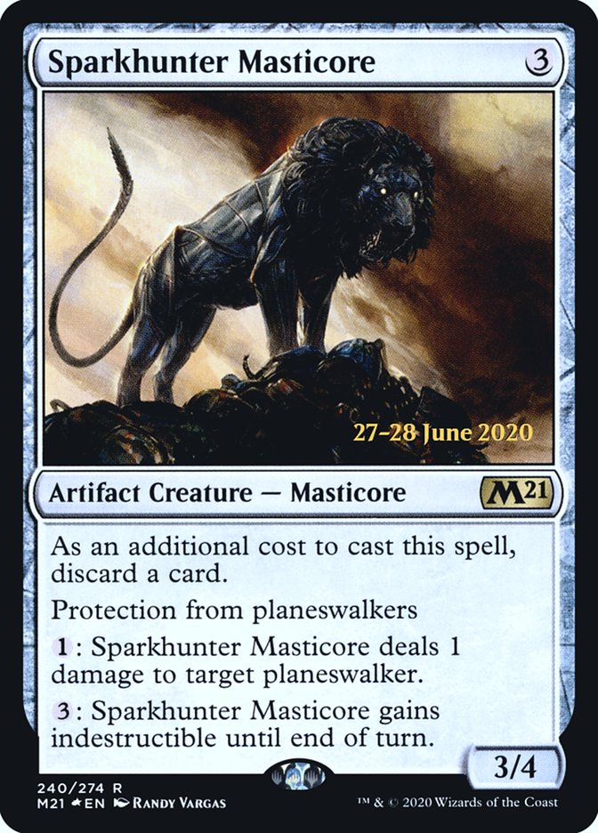 Sparkhunter Masticore  [Core Set 2021 Prerelease Promos] | RetroPlay Games