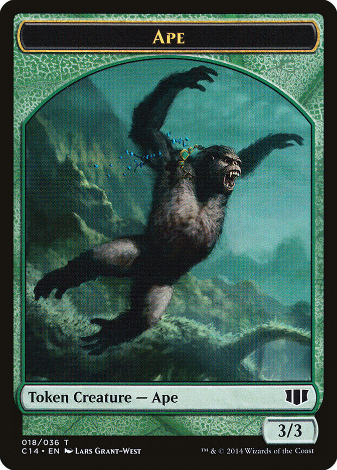 Ape // Zombie (011/036) Double-sided Token [Commander 2014 Tokens] | RetroPlay Games