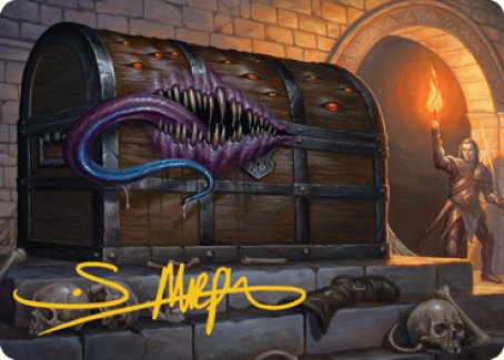 Mimic Art Card (Gold-Stamped Signature) [Dungeons & Dragons: Adventures in the Forgotten Realms Art Series] | RetroPlay Games