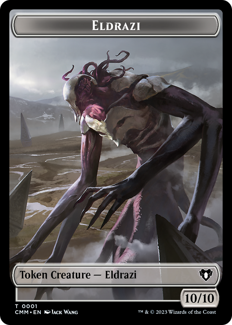 Eldrazi // Knight Double-Sided Token [Commander Masters Tokens] | RetroPlay Games