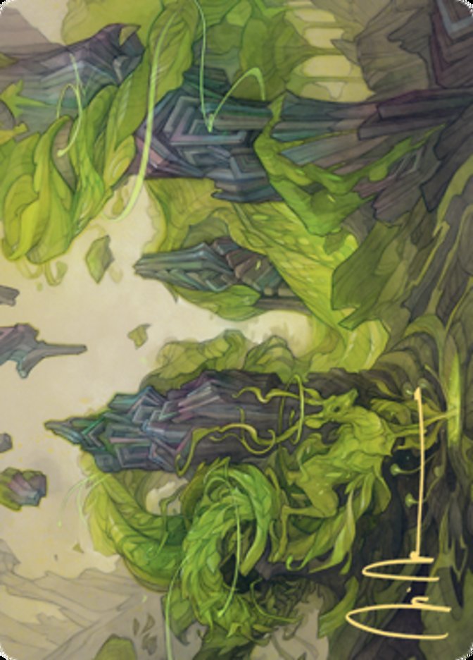 Reclaim the Wastes Art Card (Gold-Stamped Signature) [Zendikar Rising Art Series] | RetroPlay Games