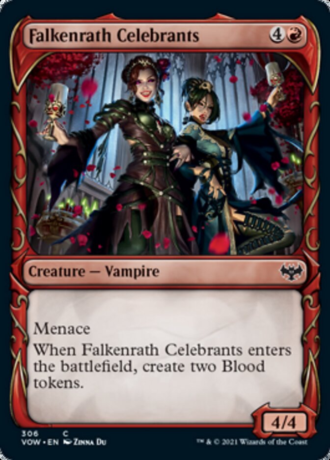 Falkenrath Celebrants (Showcase Fang Frame) [Innistrad: Crimson Vow] | RetroPlay Games