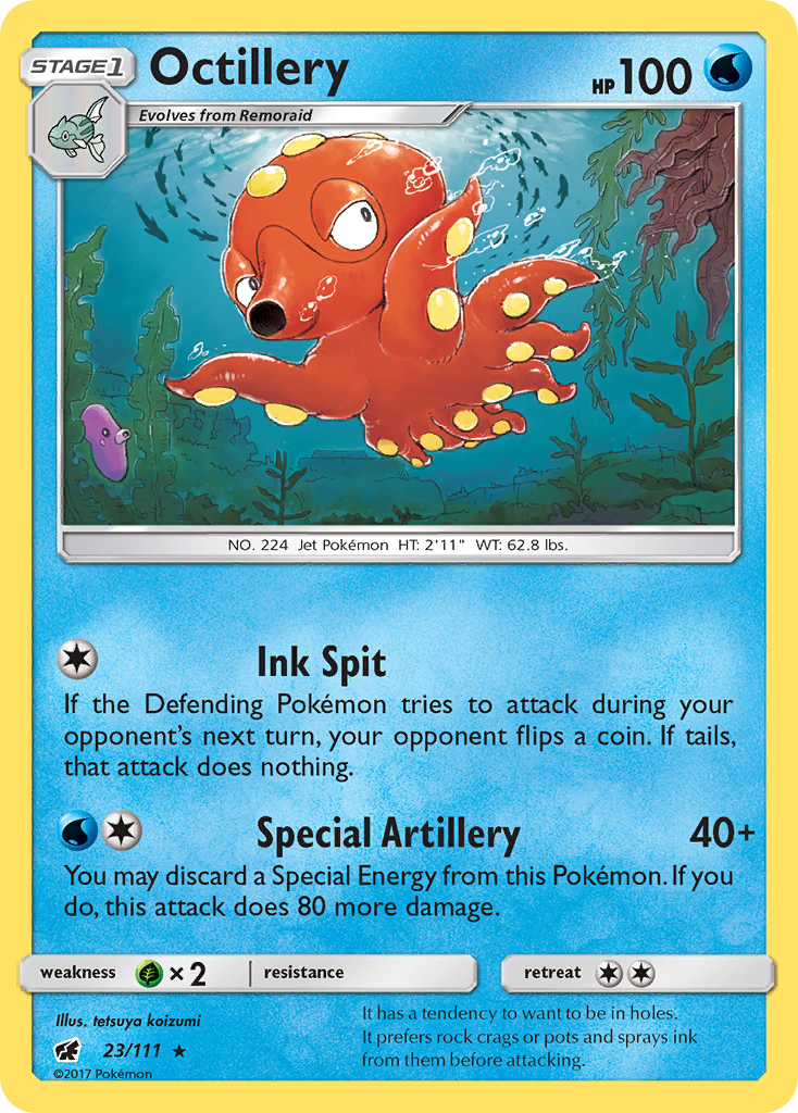 Octillery (23/111) [Sun & Moon: Crimson Invasion] | RetroPlay Games