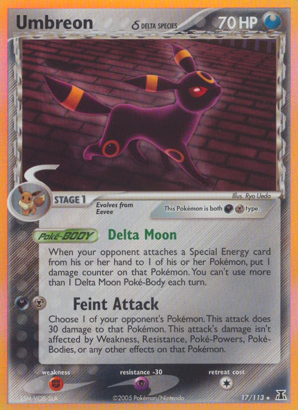 Umbreon (17/113) (Delta Species) [EX: Delta Species] | RetroPlay Games