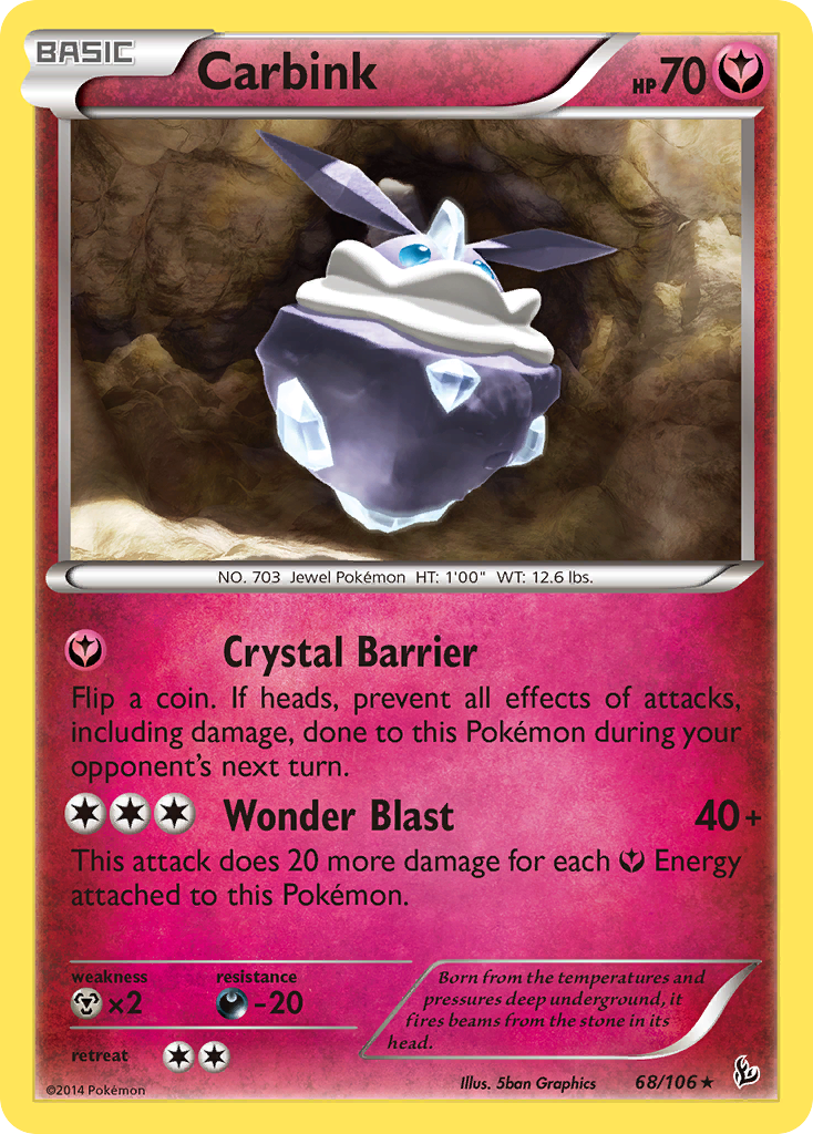 Carbink (68/106) (Theme Deck Exclusive) [XY: Flashfire] | RetroPlay Games