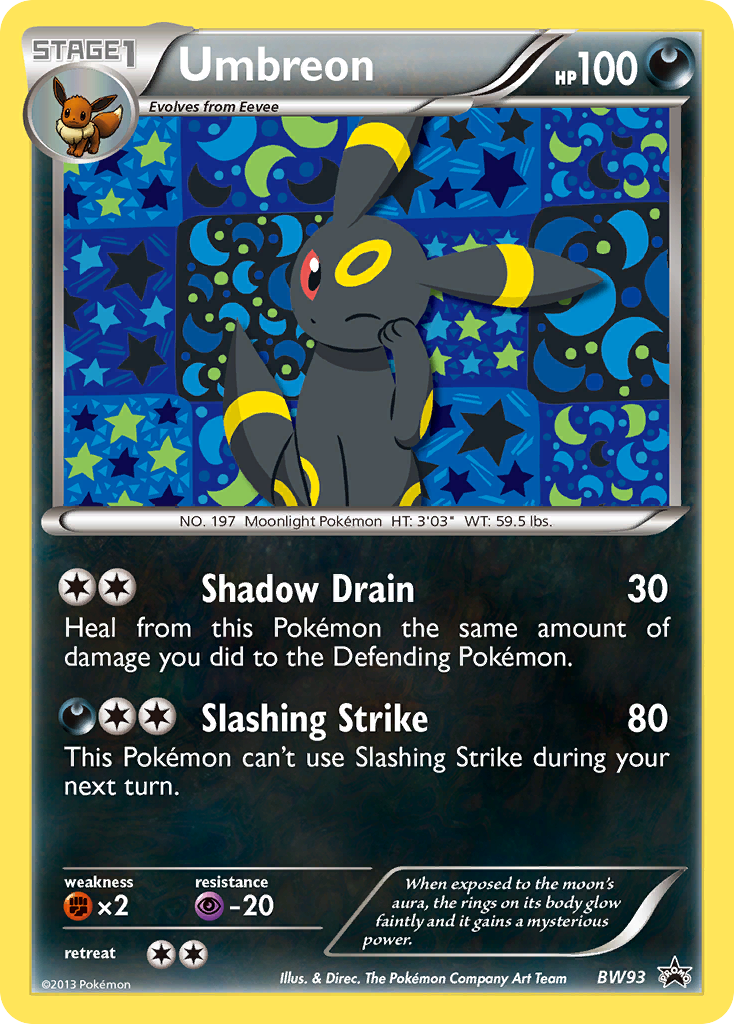 Umbreon (BW93) [Black & White: Black Star Promos] | RetroPlay Games