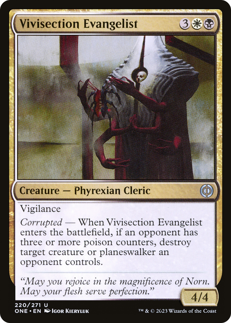 Vivisection Evangelist [Phyrexia: All Will Be One] | RetroPlay Games