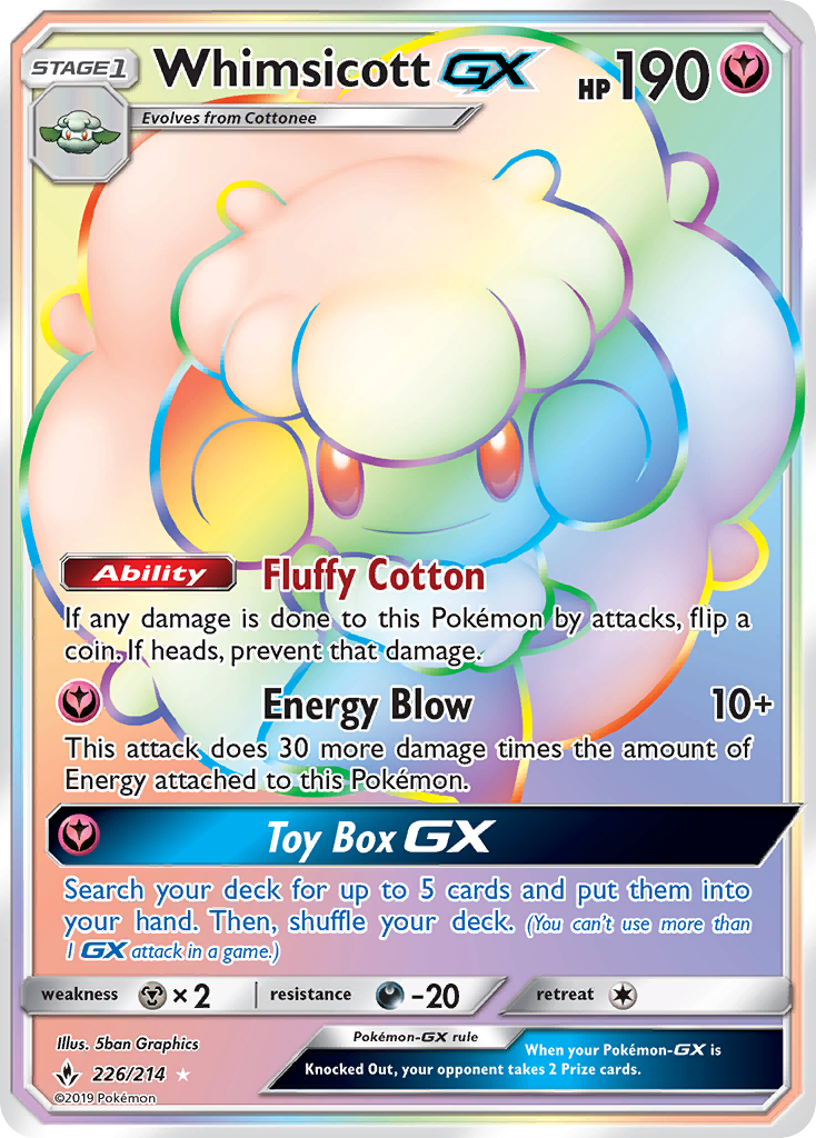 Whimsicott GX (226/214) [Sun & Moon: Unbroken Bonds] | RetroPlay Games