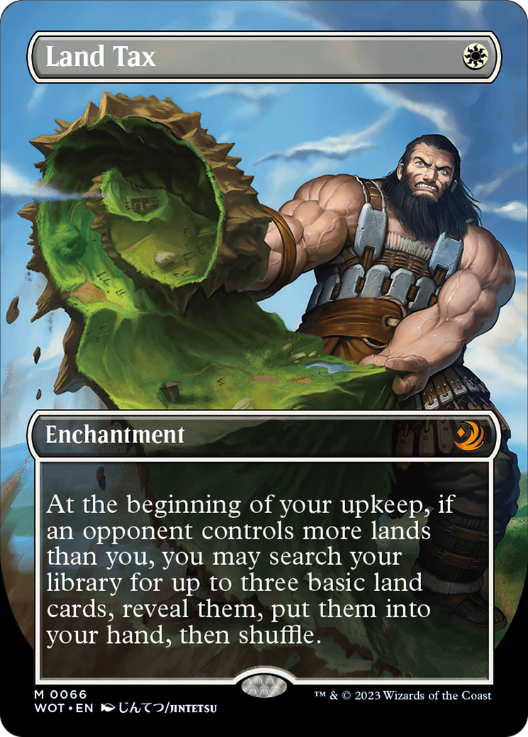 Land Tax (Anime Borderless) [Wilds of Eldraine: Enchanting Tales] | RetroPlay Games