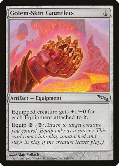 Golem-Skin Gauntlets [Mirrodin] | RetroPlay Games