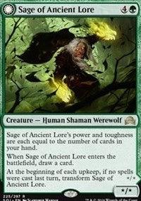 Sage of Ancient Lore // Werewolf of Ancient Hunger [Shadows over Innistrad] | RetroPlay Games