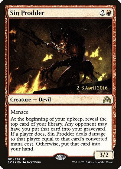 Sin Prodder [Shadows over Innistrad Promos] | RetroPlay Games