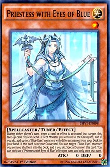 Priestess with Eyes of Blue [SHVI-EN098] Super Rare | RetroPlay Games