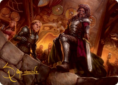 Veteran Dungeoneer Art Card (Gold-Stamped Signature) [Dungeons & Dragons: Adventures in the Forgotten Realms Art Series] | RetroPlay Games