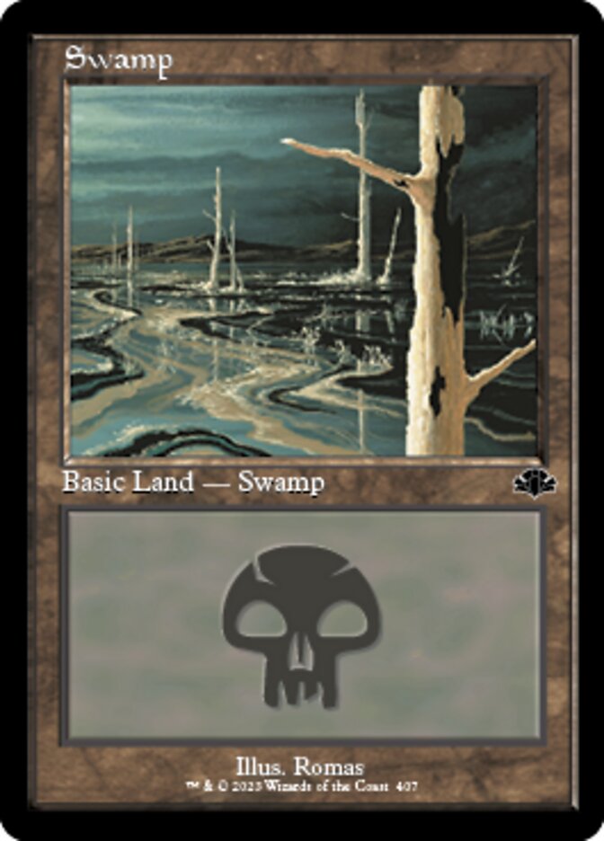 Swamp (407) (Retro) [Dominaria Remastered] | RetroPlay Games