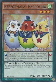 Performapal Parrotrio [YS16-EN005] Super Rare | RetroPlay Games