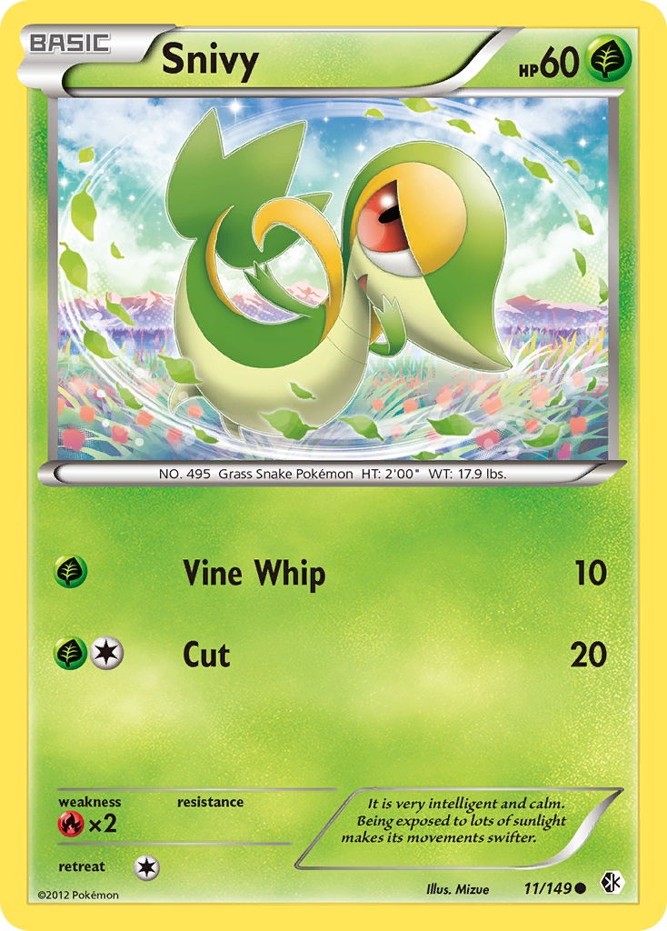 Snivy (11/149) [Black & White: Boundaries Crossed] | RetroPlay Games