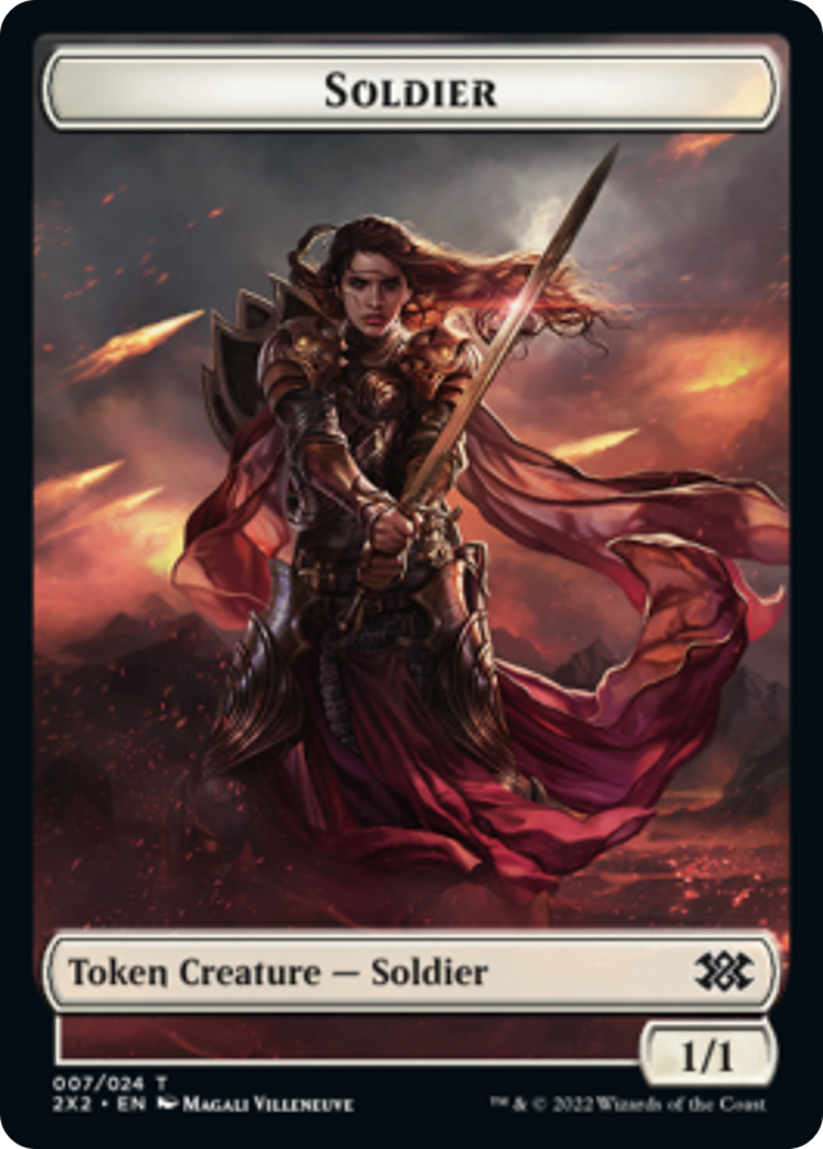 Faerie Rogue // Soldier Double-sided Token [Double Masters 2022 Tokens] | RetroPlay Games