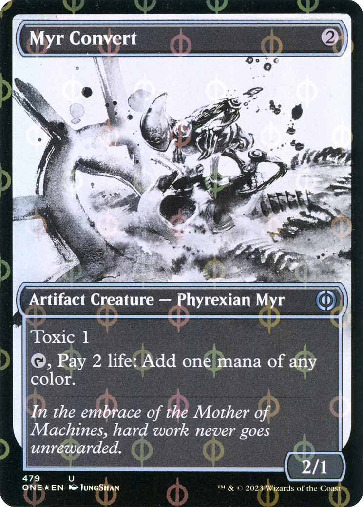 Myr Convert (Showcase Ichor Step-and-Compleat Foil) [Phyrexia: All Will Be One] | RetroPlay Games