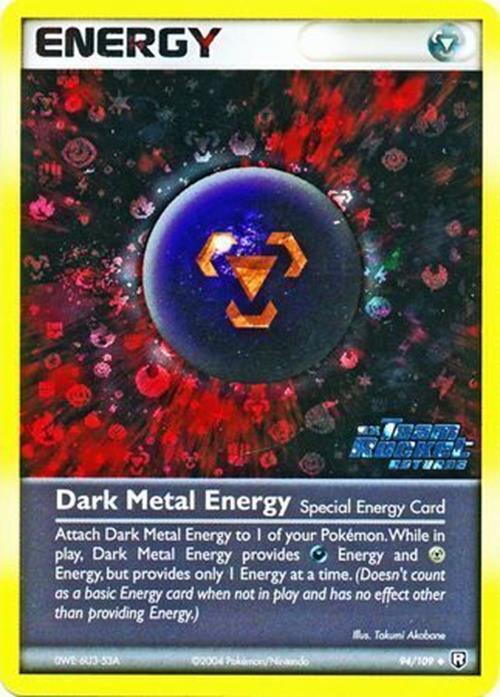 Dark Metal Energy (94/109) (Stamped) [EX: Team Rocket Returns] | RetroPlay Games