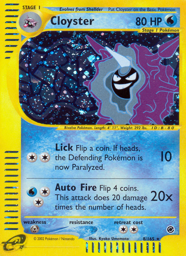 Cloyster (8/165) [Expedition: Base Set] | RetroPlay Games