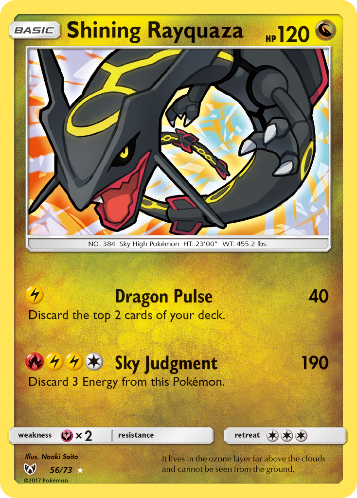 Shining Rayquaza (56/73) [Sun & Moon: Shining Legends] | RetroPlay Games