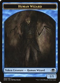 Human Wizard [Eldritch Moon Tokens] | RetroPlay Games