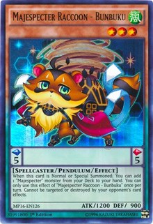 Majespecter Raccoon - Bunbuku [MP16-EN126] Ultra Rare | RetroPlay Games