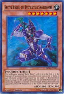 Buster Blader, the Destruction Swordmaster [MP16-EN189] Ultra Rare | RetroPlay Games