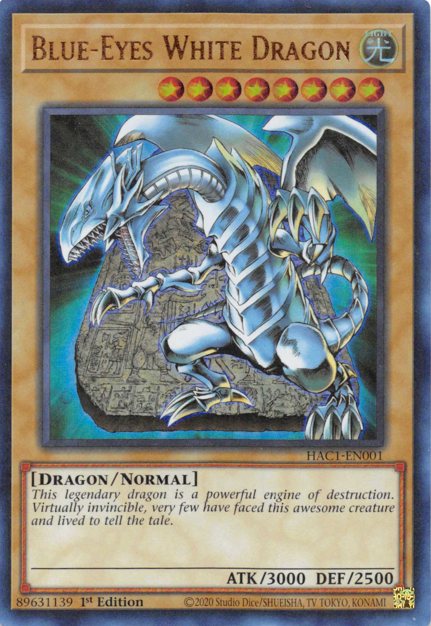 Blue-Eyes White Dragon (Duel Terminal) [HAC1-EN001] Parallel Rare | RetroPlay Games