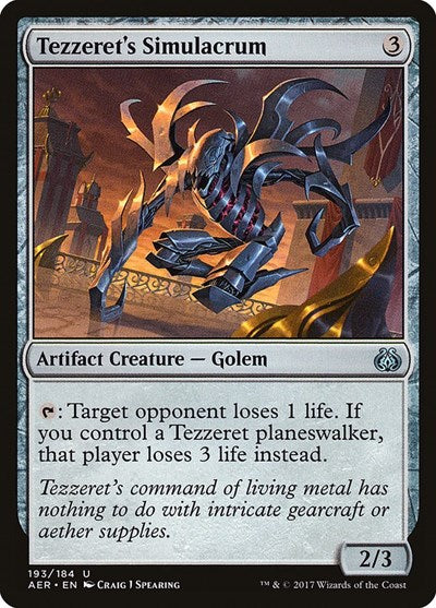 Tezzeret's Simulacrum [Aether Revolt] | RetroPlay Games