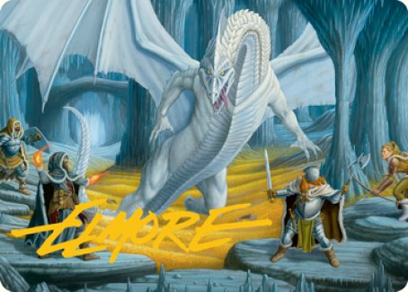 Cave of the Frost Dragon Art Card (Gold-Stamped Signature) [Dungeons & Dragons: Adventures in the Forgotten Realms Art Series] | RetroPlay Games