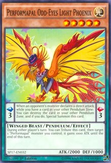 Performapal Odd-Eyes Light Phoenix (Starfoil) [SP17-EN032] Starfoil Rare | RetroPlay Games